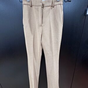 Aritzia Slim Tailored Pants in Light Beige